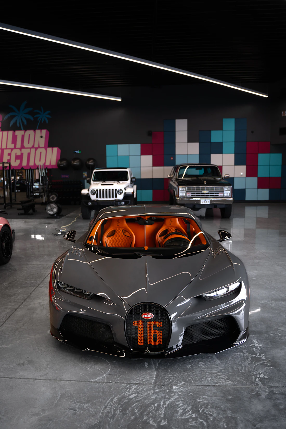 Bugatti Chiron in a private garage